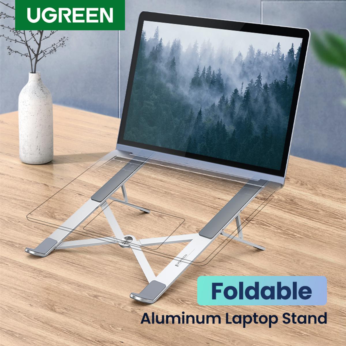 Picture of UGREEN Laptop Stand Holder For MacBook Air Pro Notebook Adjustable Foldable Aluminum Laptop Notebook Stand For PC 11 13 17 Inch
