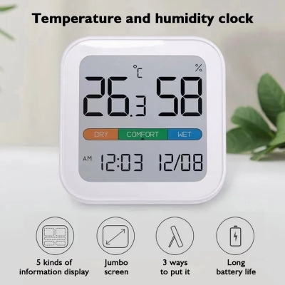 Picture of Xiaomi MiiW Comfort Temperarure And Humidity Clock S210 - White