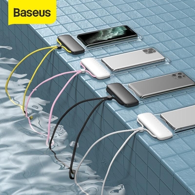 Picture of BASEUS Let’s Go Slip Cover Waterproof Mobile Bag Universal Swimming Bag for Under 7.2 inch Phones