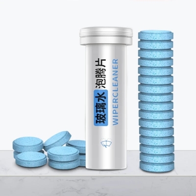 Picture of Car Windshield Washer Tablets 15Pcs Car Glass Wiper Fluid Concentrated Clean Tablets，1 Piece Makes 1.05 Gallons