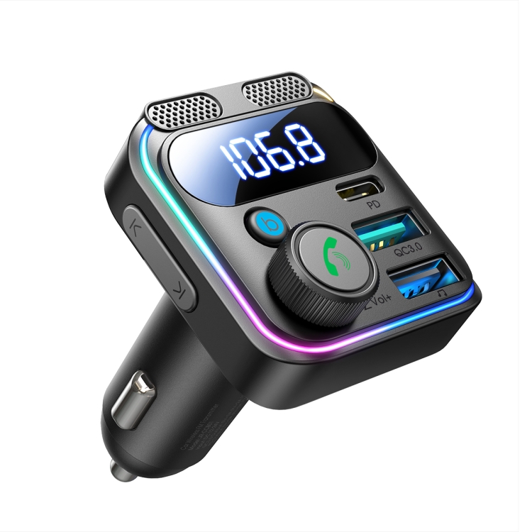 Picture of JR-CCB01 48W Dual-Mic Car Wireless FM Transmitter