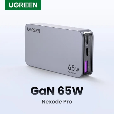 Picture of Ugreen Nexode Pro 65W 3-Port GaN Ultra-Slim Fast Charger (15817)