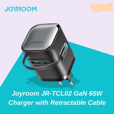 Picture of Joy_room JR-TCL02 GaN 65W Charger with Retractable Cable