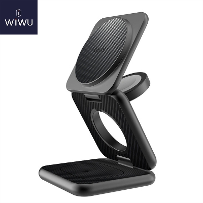 Picture of WiWU Wi-W035 Kevlar 3 in 1 Wireless Charger