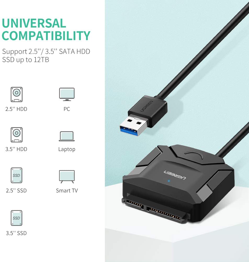 Picture of U_green CR108 USB 3.0 To SATA Hard Drive Converter (20231)