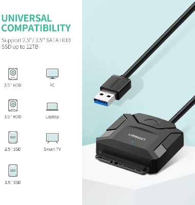 Picture of U_green CR108 USB 3.0 To SATA Hard Drive Converter (20231)