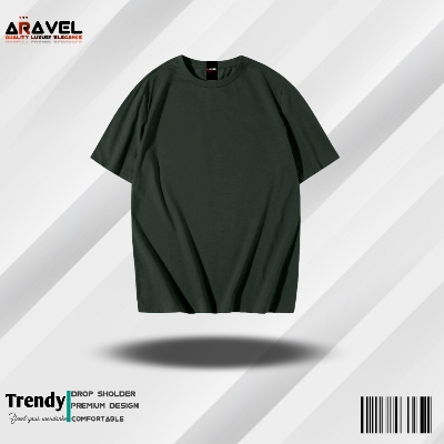 Picture of Oversized Boxifit Drop Shoulder T-Shirt For Men's & Women's (solid colour)
