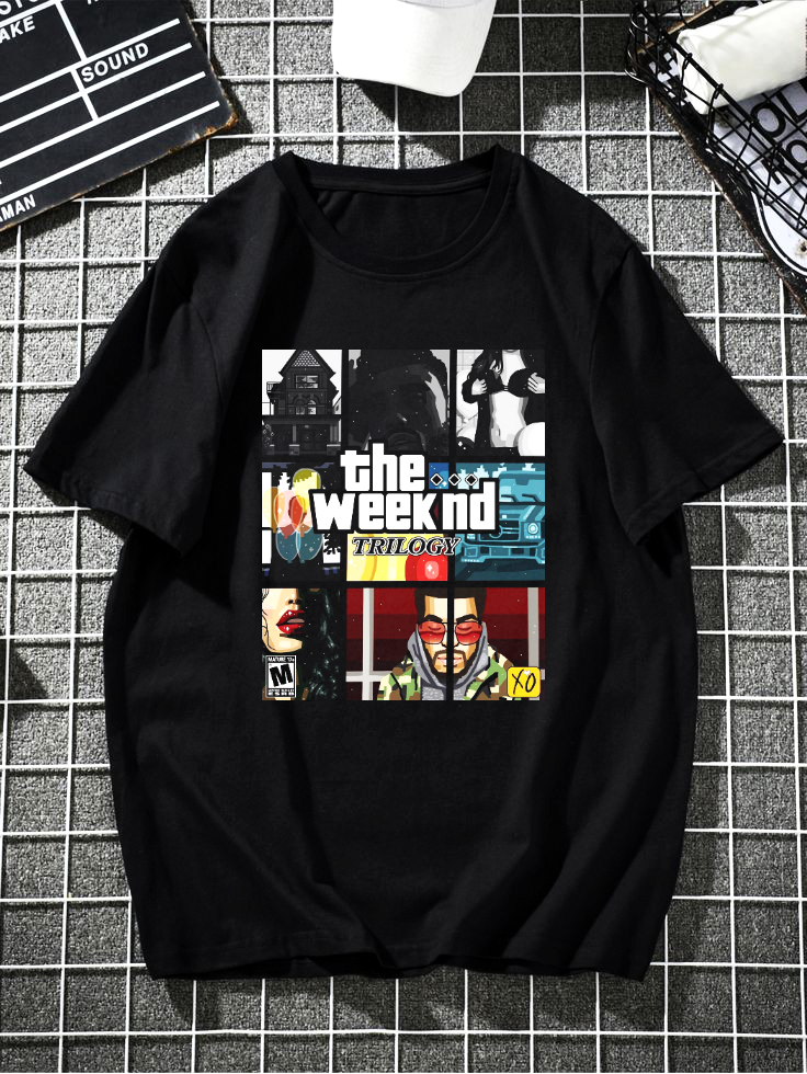 Picture of The weekend poster dropsholder T-shirt for men
