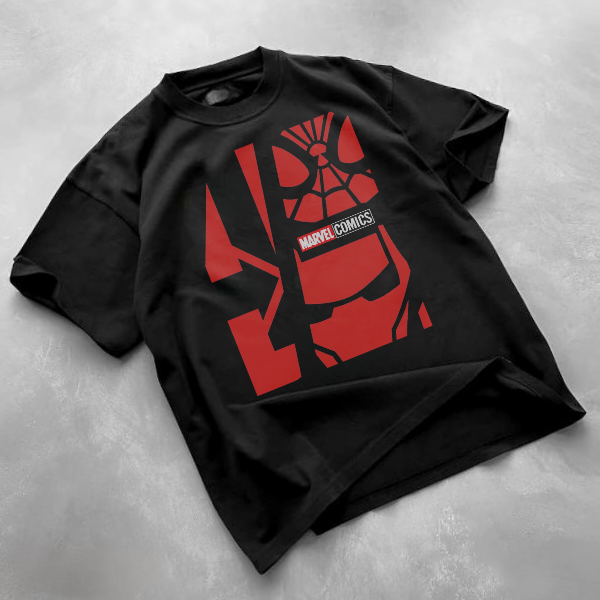 Picture of Marvel Comics Poster T-Shirt | Premium Quality | Spider-Man Graphic Design | Comfortable Casual Wear | Casual Fashion | Soft Cotton Fabric | Perfect Gift for Marvel Fans | Multiple Sizes Available