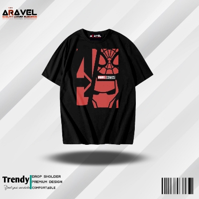 Picture of Marvel Comics Poster T-Shirt | Premium Quality | Spider-Man Graphic Design | Comfortable Casual Wear | Casual Fashion | Soft Cotton Fabric | Perfect Gift for Marvel Fans | Multiple Sizes Available