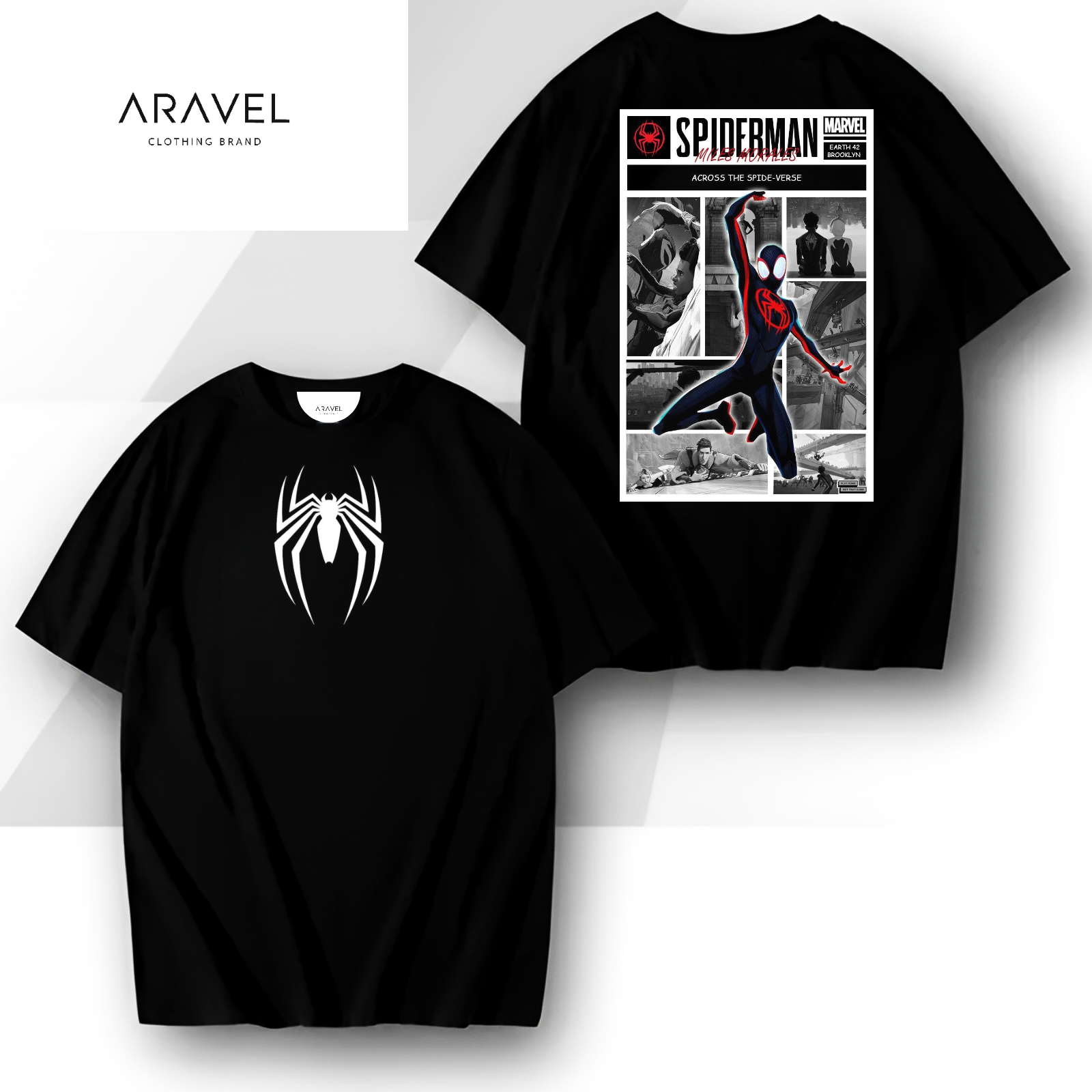 Picture of Aravel Spider-Man Graphic T-Shirt – Bold, Stylish & Comfortable Casual Wear for Men | Perfect for Spider-Man Fans