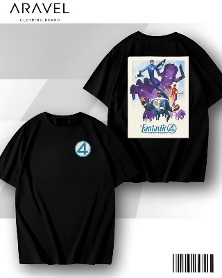 Picture of Fantastic 4 First Steps Dropsholder T-Shirt  | 190 GSM Premium Print |, Sizes M, L, XL | Long-Lasting Color & Unique Design"