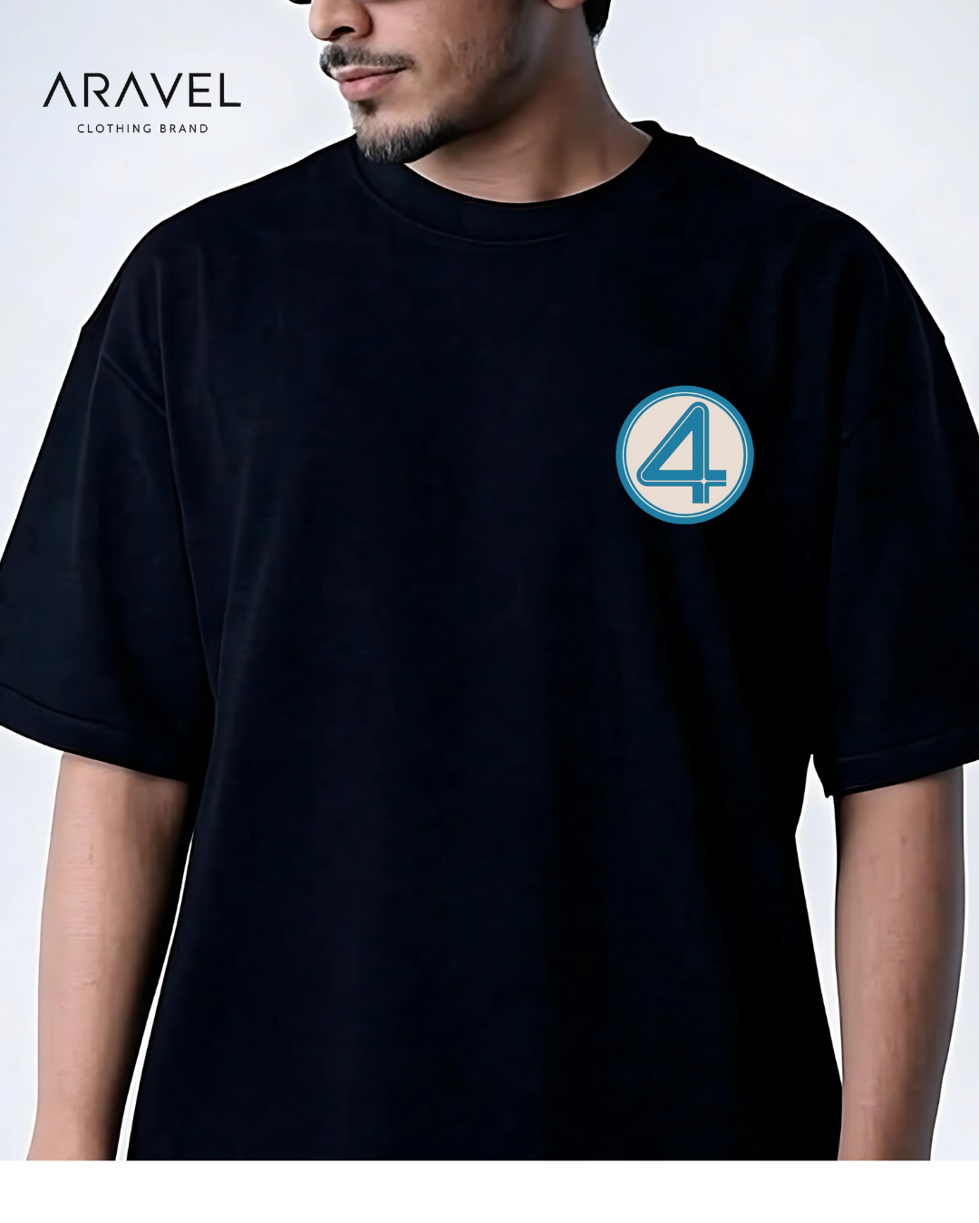 Picture of Fantastic 4 First Steps Dropsholder T-Shirt  | 190 GSM Premium Print |, Sizes M, L, XL | Long-Lasting Color & Unique Design"