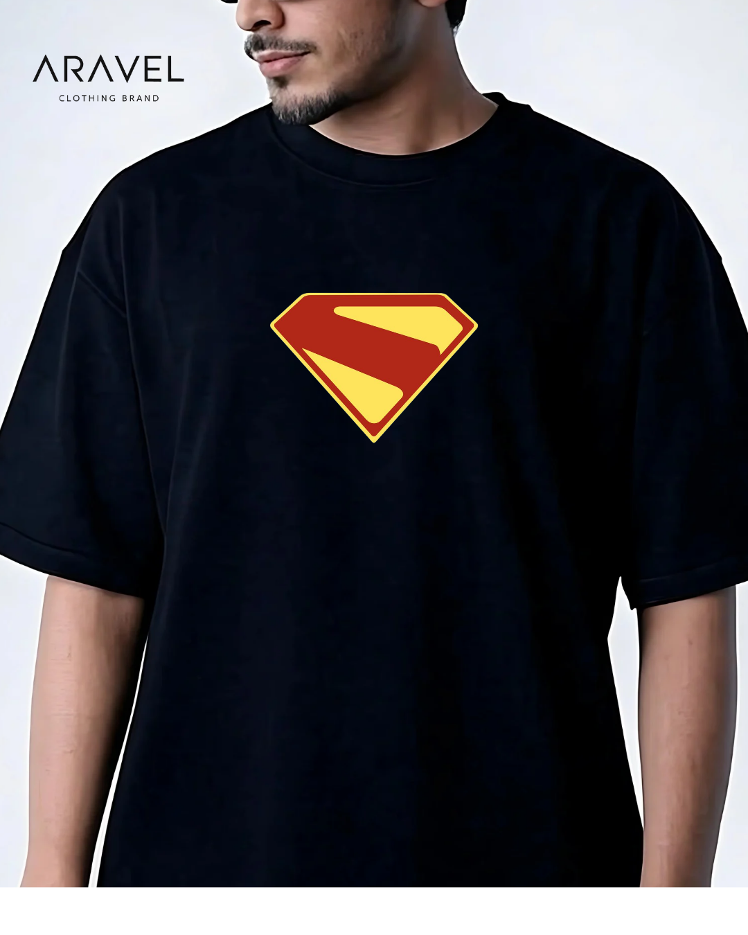 Picture of Premium Men's Dropshipper T-Shirt - Superman Theme by Aravel Clothing Brand