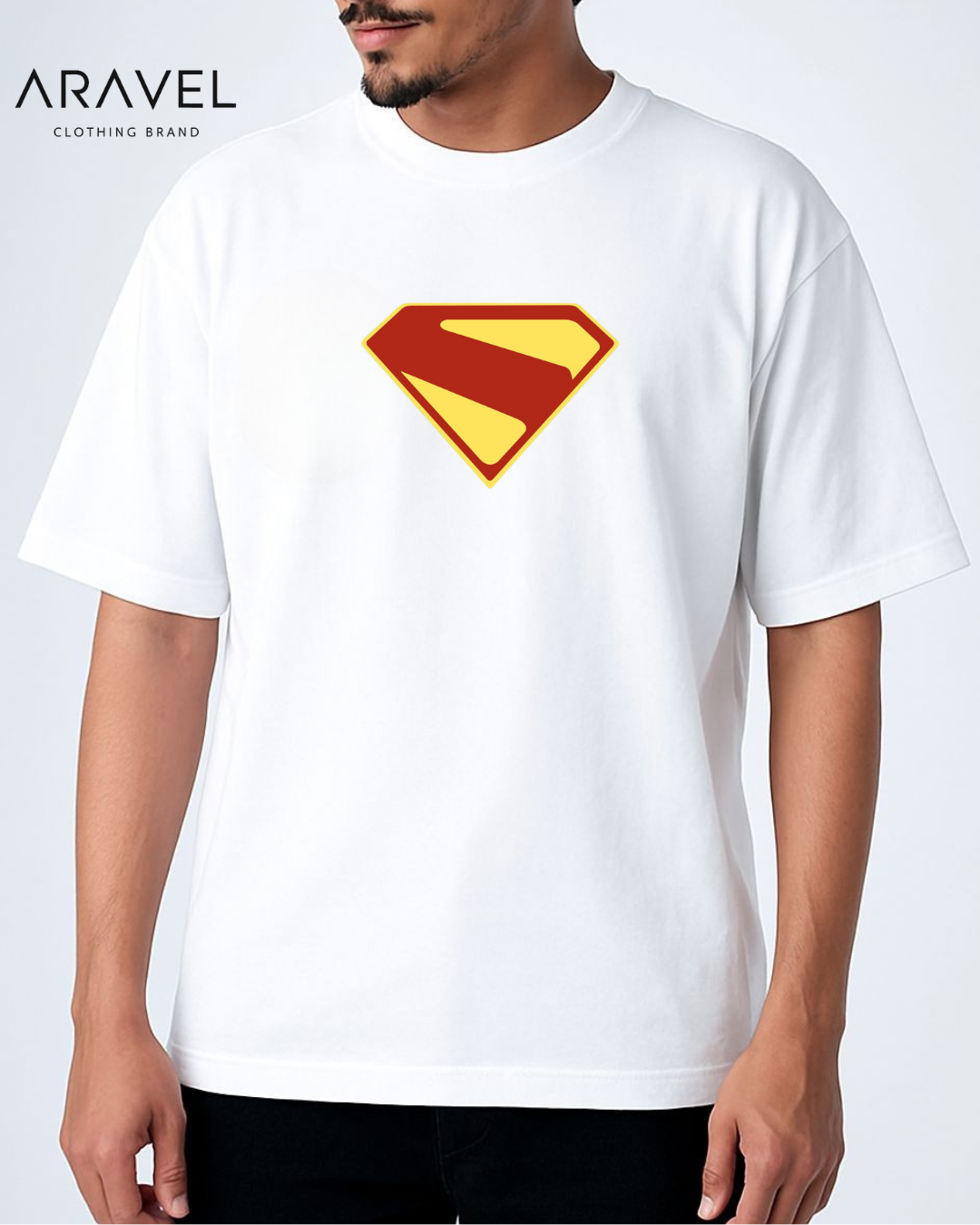 Picture of Premium Men's Dropshipper T-Shirt - Superman Theme by Aravel Clothing Brand