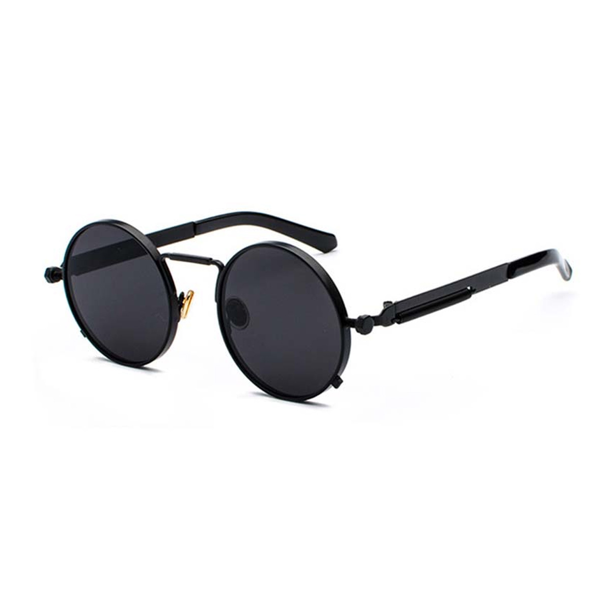 Picture of high quality full metal body and lens glass Sunflower best selling classics vintage round retro unisex sun shades customised steam punk sunglass - Sun Glass For Men