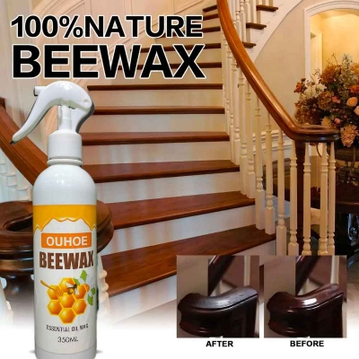 Picture of Natural Micro-Molecularized Beeswax Spray, Beeswax Furniture Polish, Bees Wax Furniture Polish and Cleaner, Beeswax Spray Furniture Polish, Wood Seasoning Beewax for Furniture Floor, 350ml