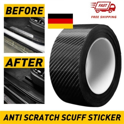 Picture of carbon fiber car sticker door sill scuff anti scratch tape protection film