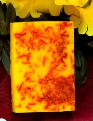 Picture of Organic Handcrafted Premium Bathing Bar - Goat Milk And Saffron