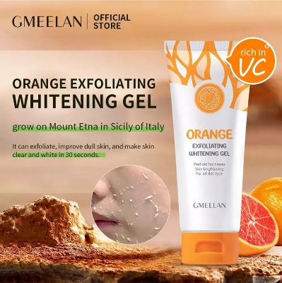 Picture of Orange Exfoliating White Gel body/face scrub Exfoliating Deep Clean Blackhead Remove Dry Skin Peel