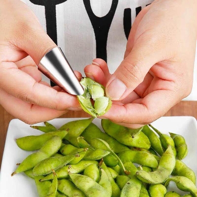 Picture of Finger Protector Stainless Steel Cutting Finger Anti-cutting Protective Cover Safety Protective Cover Creative Kitchen Gadgets