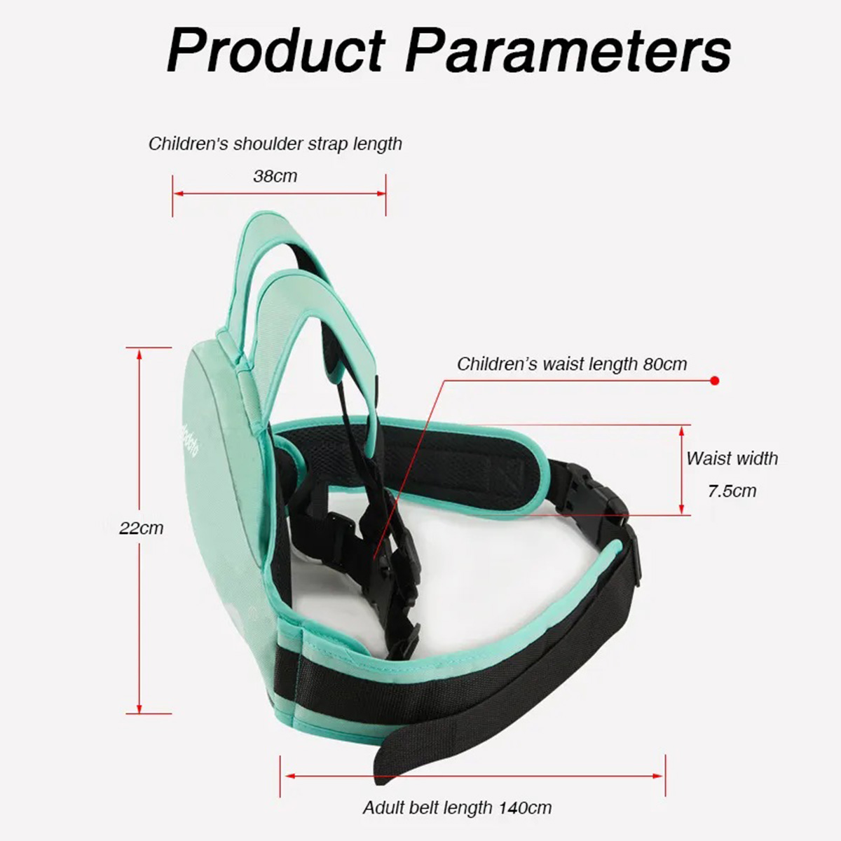 Picture of Motorcycle Safety Belt for (1-7 Plus Years) Kids