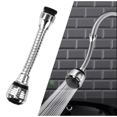 Picture of Kitchen Faucet Anti-splash Aerator 360 Rotating Bubbler Bathroom Faucet Sprayer Saving Water Tap Sink Nozzle Extender Adapter