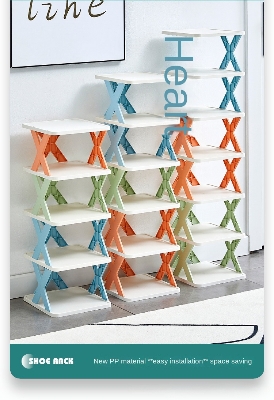 Picture of simple x shoe rack small shoe cabinet at home entrance multilayer space saving storage folding rack storage shoe cabinets