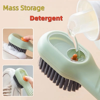 Picture of 1/2Pcs Multifunctional Cleaning Brush Soft-bristled Liquid Shoe Brush Clothes Brush Shoe Clothing Board Brush Shoe Cleaner