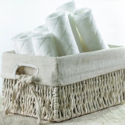 Picture of 10Pcs/5Pcs/3Pcs Set Reusable Baby Diapers Cloth Diaper panties 3 Layer Insert 100% Cotton Washable Baby Care reusable Eco-friendly Diaper