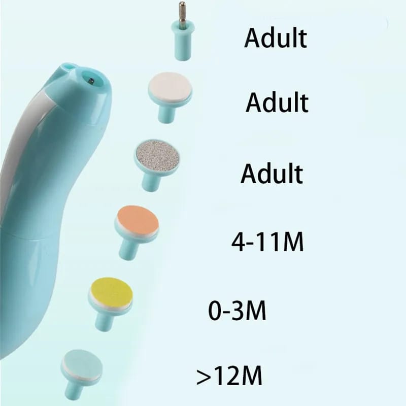 Picture of Electric Nail Trimmer for Baby Newborn Nail Trimmer Manicure Kit For Baby Baby Nail Trimmer Nail Care High Quality Baby Nail Trimmer Baby Care Set Electric Manicure Set Electric Nail Cutter for Baby