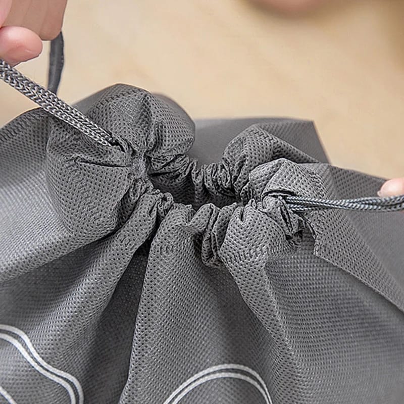 Picture of 1/2 pcs Shoes Storage Bags Closet Organizer Non-woven Travel Portable Bag Waterproof Pocket Clothing Classified Hanging Bag
