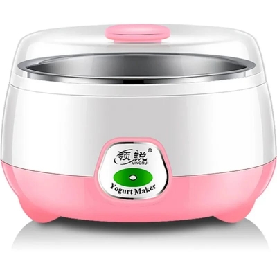 Picture of Automatic Stainless Steel - ABS + PP - 220-240V - 15W - 1L Capacity - On/Off Switch - Light Indicator - 7-9 Hours Preparation Time - Doi Yogurt Maker