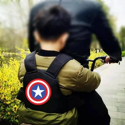 Picture of Baby Bike Safety Seat Bag / Front-Mounted Child Bike Carrier with Harness