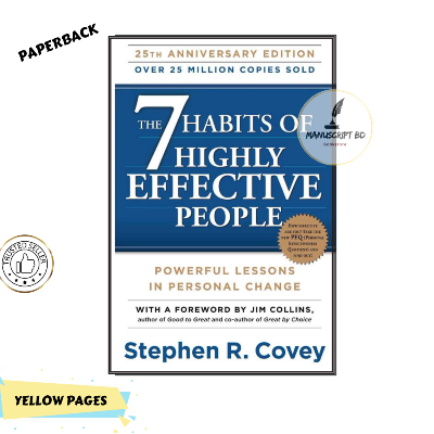 Picture of The 7 Habits of Highly Effective People by Stephen Covey - Yellow - Paperback