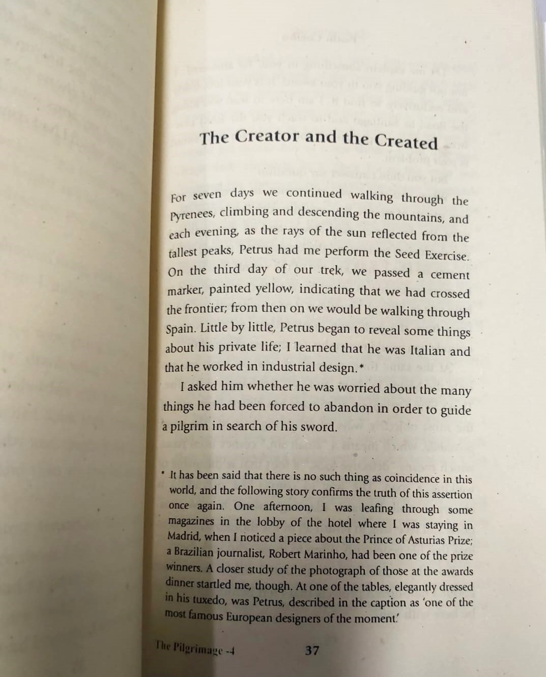 Picture of The Pilgrimage by Paulo Coelho - Yellow - Paperback