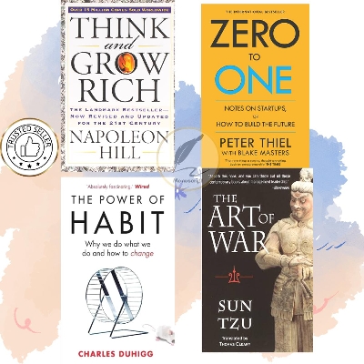 Picture of Motivational Books Combo|  (The Art of War + Think and Grow Rich+Zero to One + The Power of Habit)
