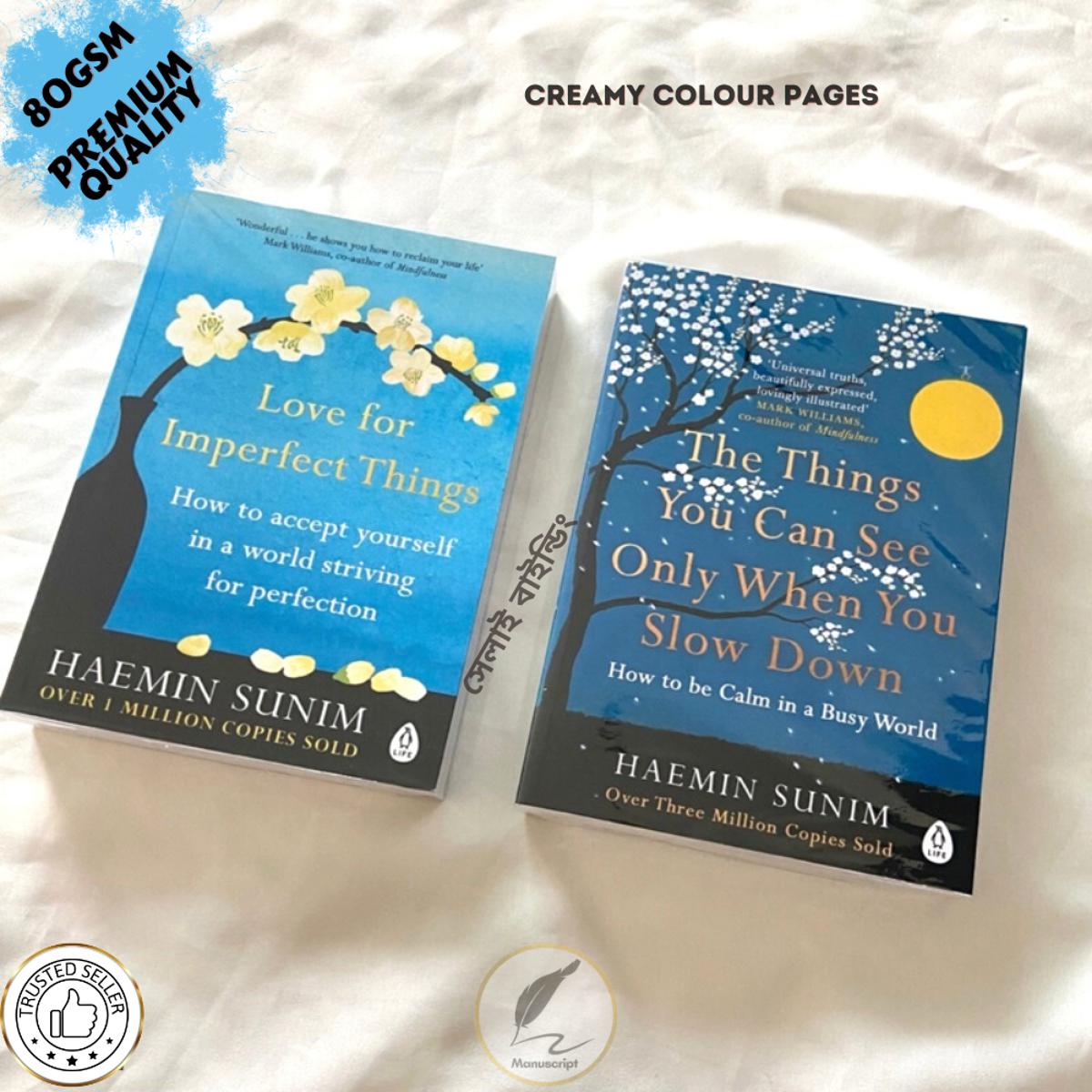 Picture of Love for Imperfect Things, The Things You Can See Only When You Slow Down 2 Books Collection Set By Haemin Sunim