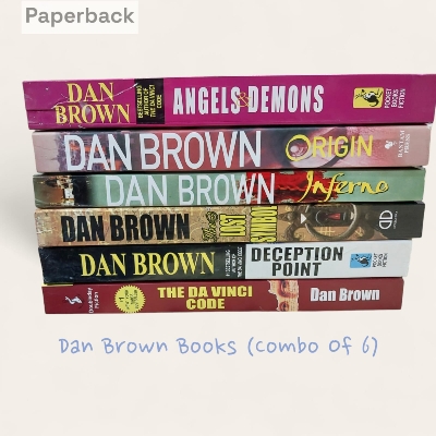 Picture of Robert Langdon Series Collection 6 Books Set By Dan Brown - Yellow - Paperback