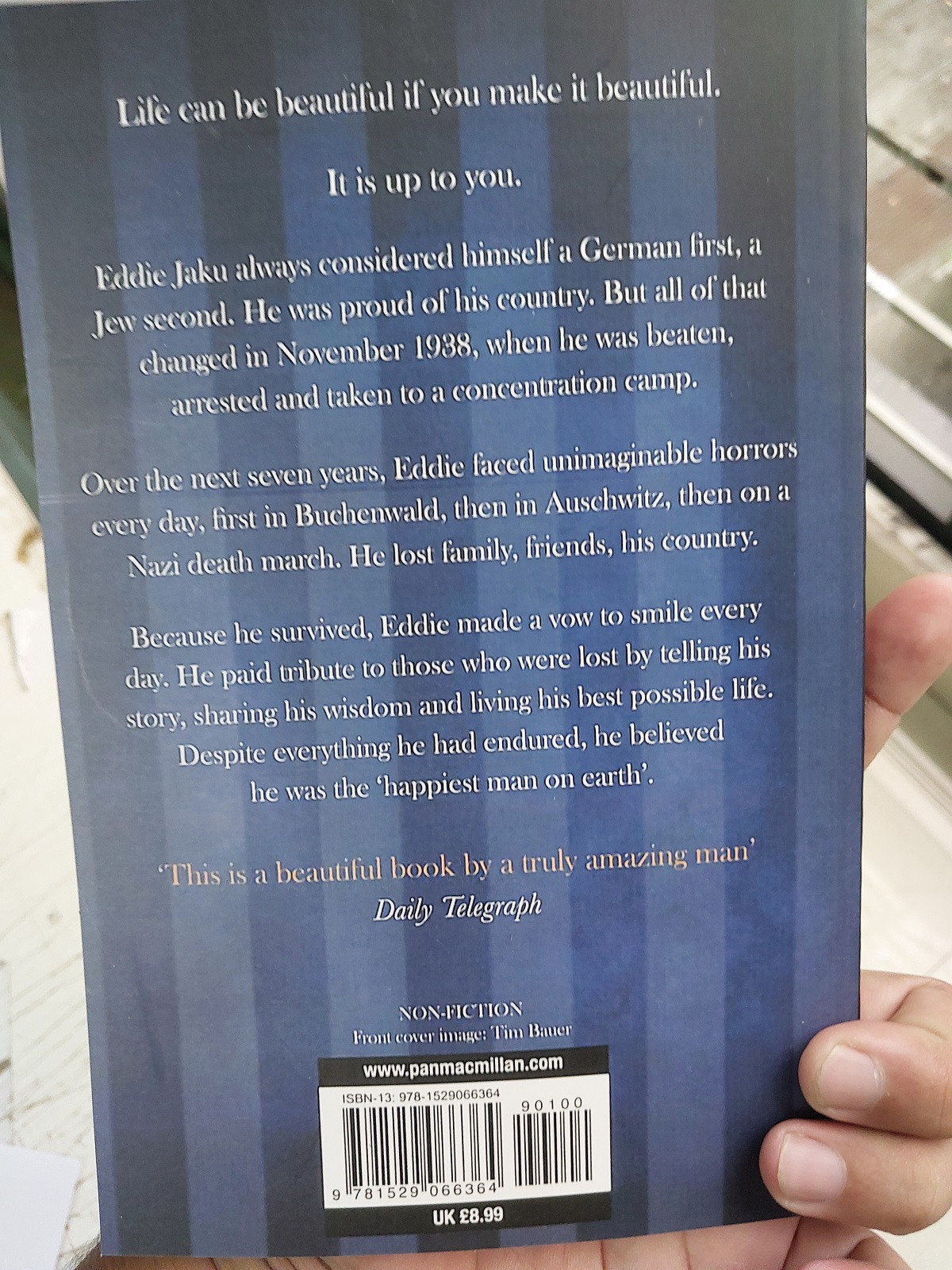 Picture of The Happiest Man on Earth: The Beautiful Life of an Auschwitz Survivor by Eddie Jaku - Premium - Paperback