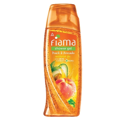 Picture of International Indian Product Fiama body wash shower gel used for male / female Orange color - 250 ml