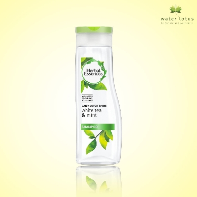 Picture of International Thailand product hair care Herbal Essences DAILY DETOX SHINE white tea and mint shampoo used for male/ female - 400 ml