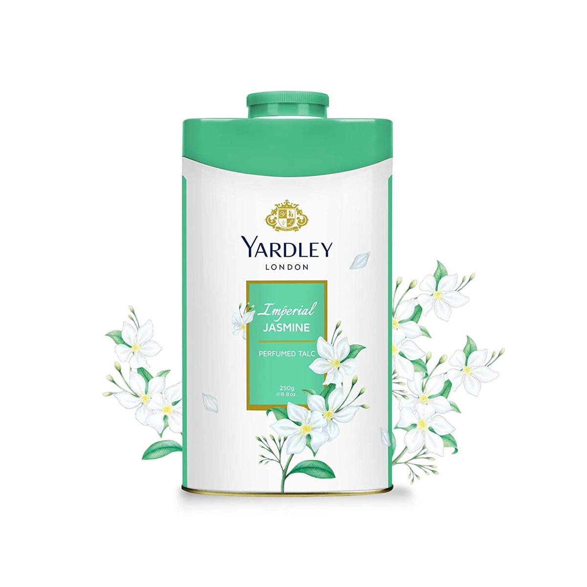 Picture of International England product Yardley IMPERIAL JASMINE talcum powder used for male/ female/ baby - 250 GM