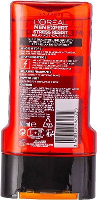 Picture of International Thailand product Loreal Shower gel STRESS RESIST used for male - 300 ml