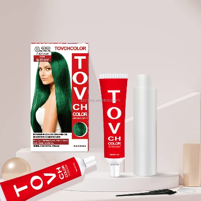 Picture of International Hair styling China product TOVCHCOLOR hair color used for male / female shade no 0.22 - 30 ml X 2