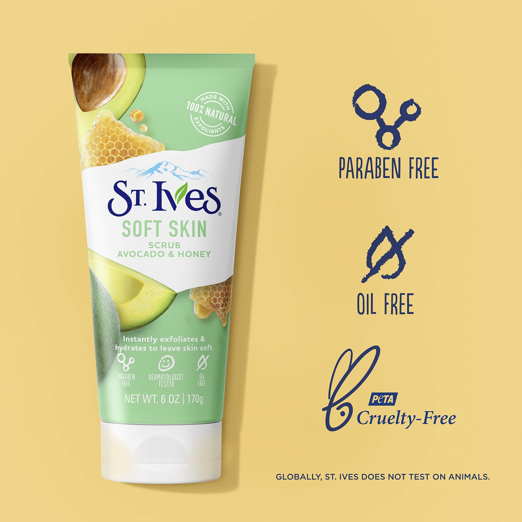 Picture of International USA product ST Ives Soft Skin face scrub - 170 GM 