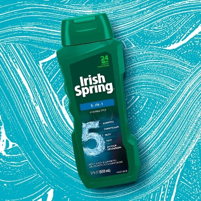 Picture of International Thailand product Body wash Shower Irish spring 5-IN-1 gel used for male female - 532 ml