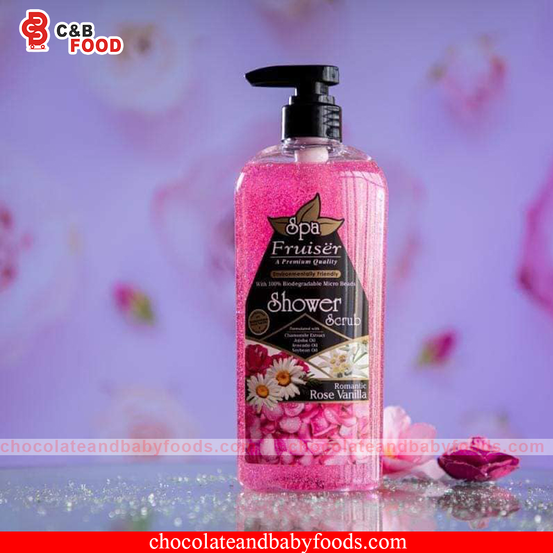 Picture of International Malaysian product Body wash Shower scrub SPA ROSE VANILLA used for male / female- 730 ml