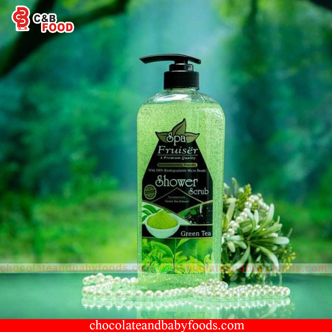 Picture of International Malaysian product Body wash Shower scrub SPA GREEN TEA used for male / female- 730 ml