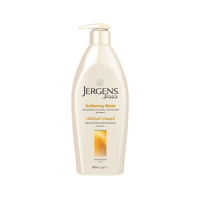 Picture of International UAE product Any season used perfumed jergens SOFTENING MUSK body lotion - 400 ml